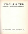 I processi speciali.