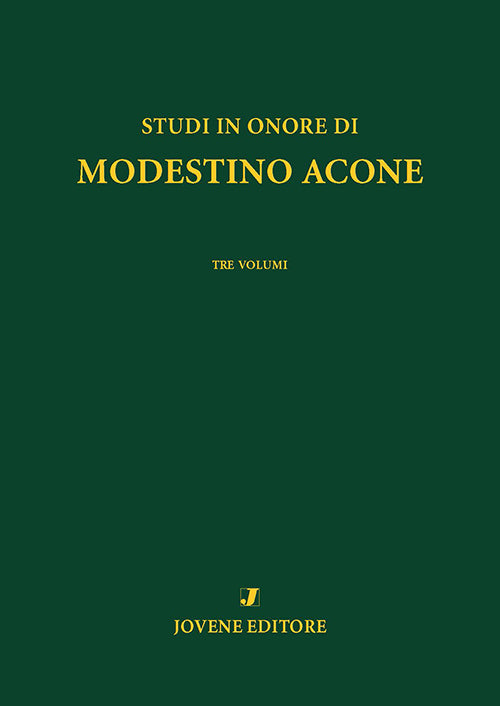 Studi in onore di Modestino Acone.