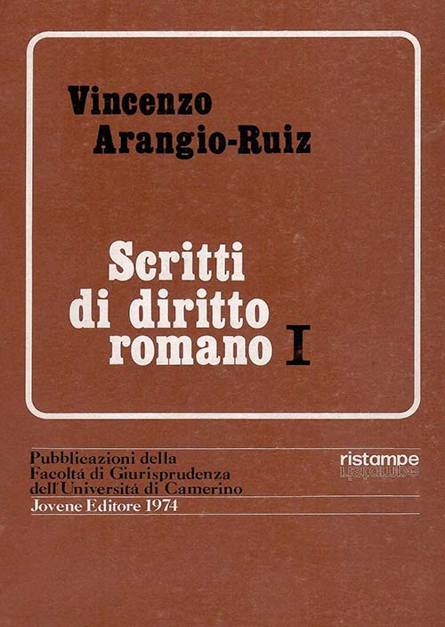 Scritti di diritto romano - I.