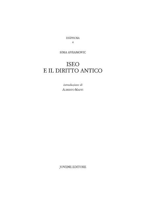Iseo e il diritto attico.
