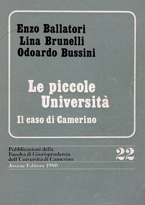 Le piccole Università.