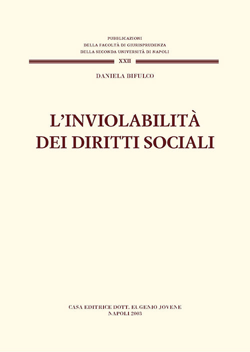 L'inviolabilità dei diritti sociali.