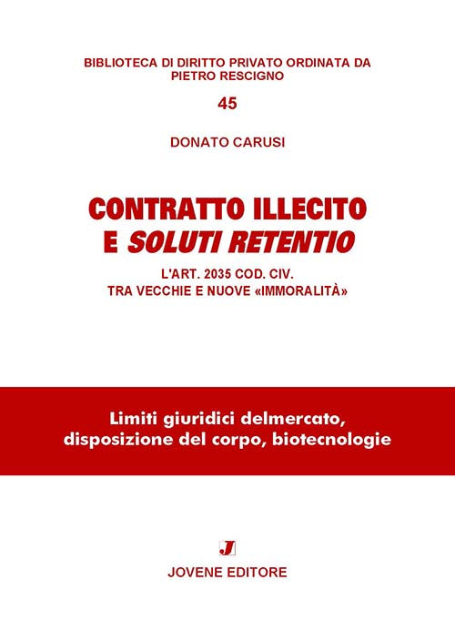 Contratto illecito e soluti retentio.