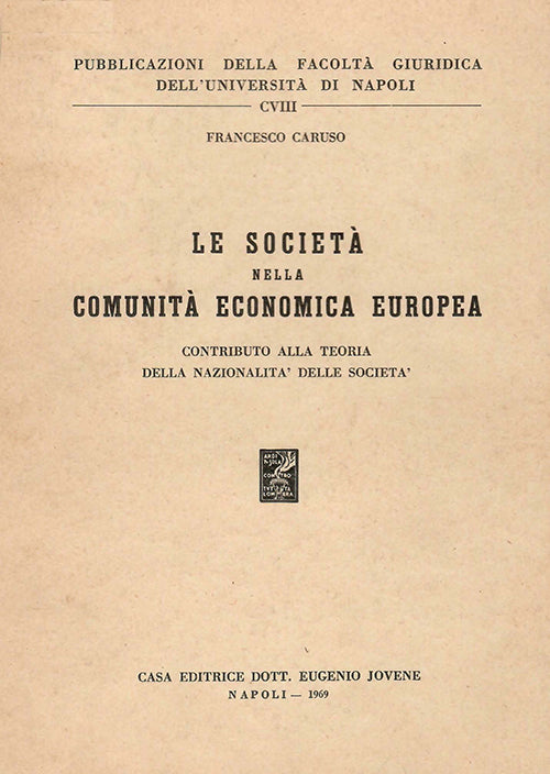Le società nella comunità economica europea.