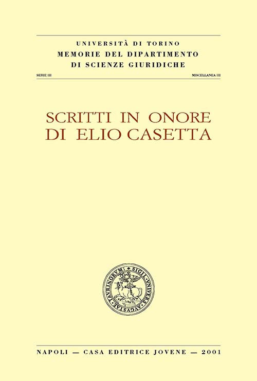 Scritti in onore di Elio Casetta