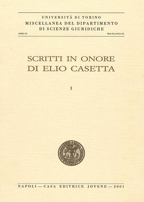 Scritti in onore di Elio Casetta.