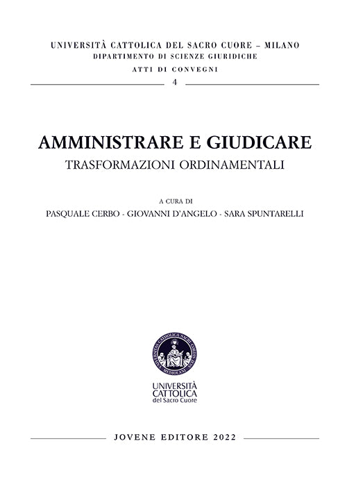 Amministrare e giudicare.