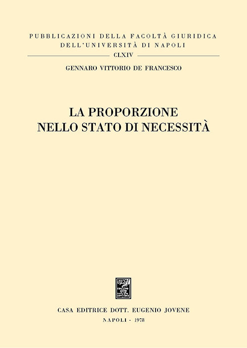 La proporzione nello stato di necessità.