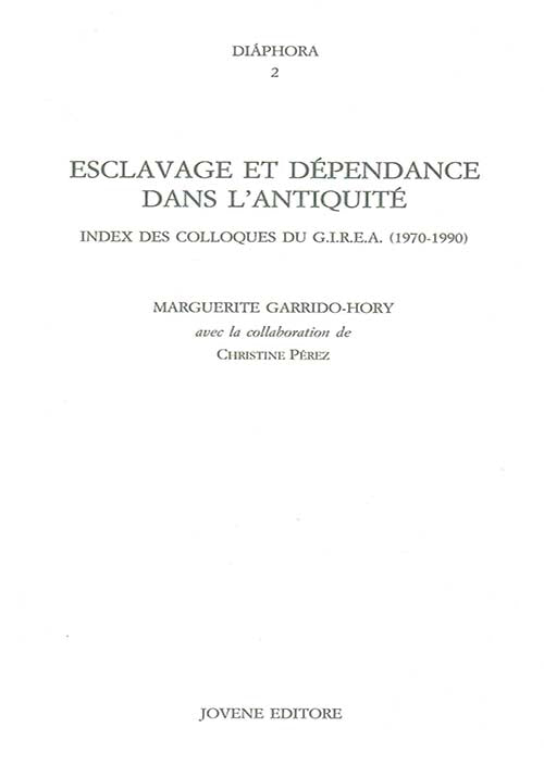 Esclavage et dépendance dans l'antiquité.