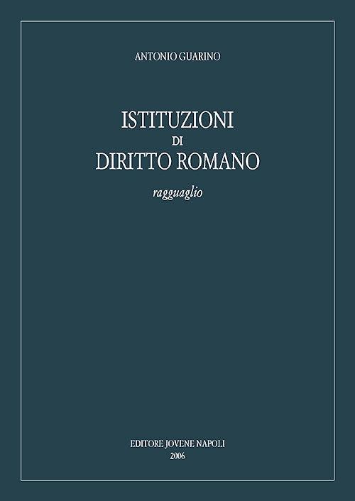 Istituzioni di diritto romano.