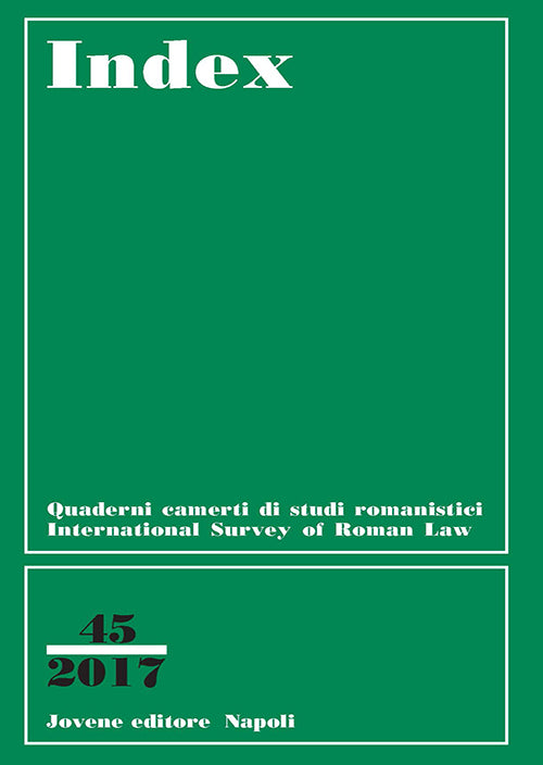 INDEX - International Survey of Roman Law - Vol. 45/2017
