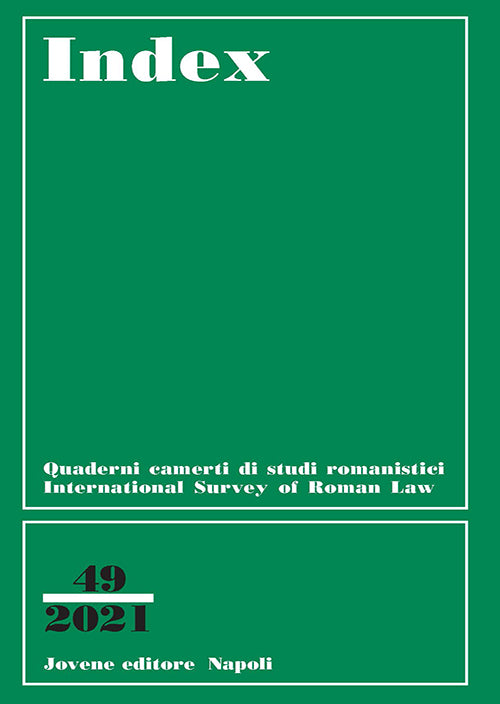 INDEX - International Survey of Roman Law - Vol. 49/2021
