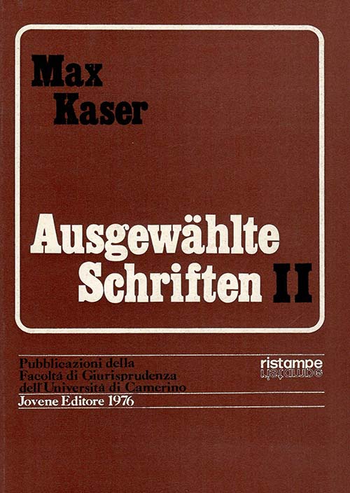 Ausgewählte Schriften.