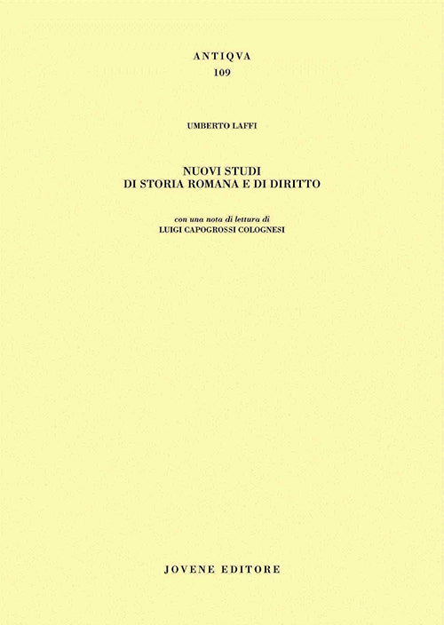 Nuovi studi di storia romana e di diritto.