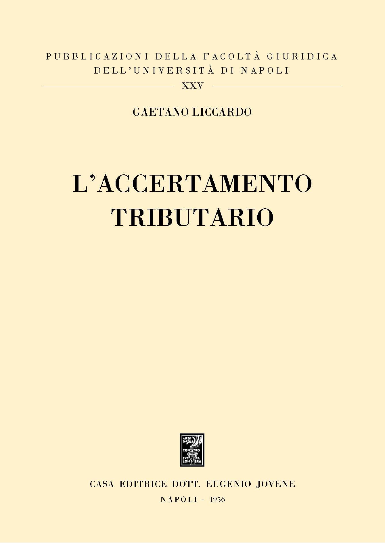 L'accertamento tributario.