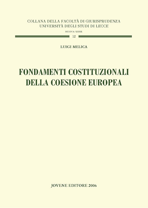 Fondamenti costituzionali della coesione europea