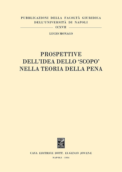 Prospettive dell'idea dello 'scopo' nella teoria della pena.