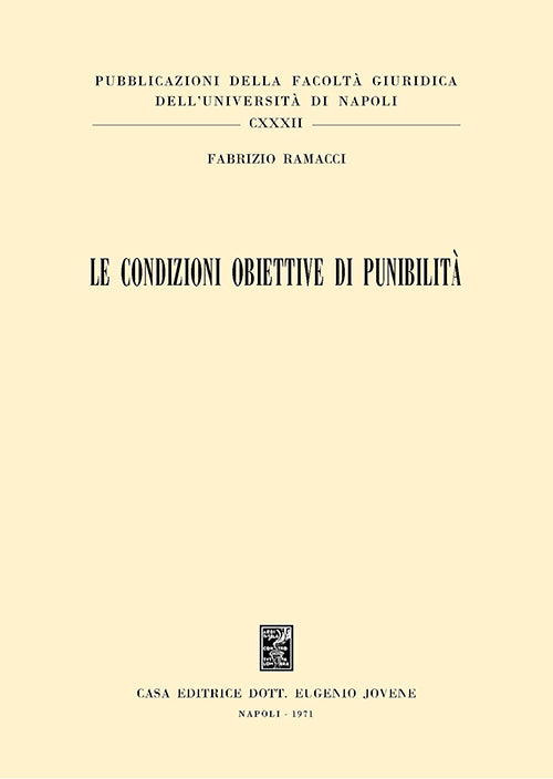 Le condizioni obiettive di punibilità.