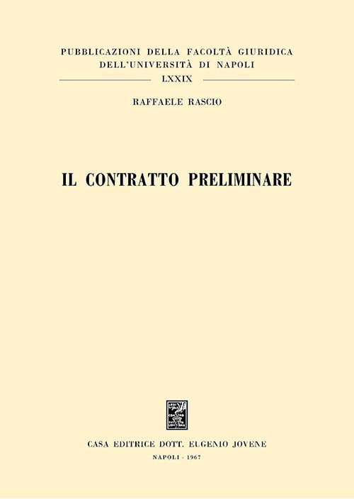 Il contratto preliminare.