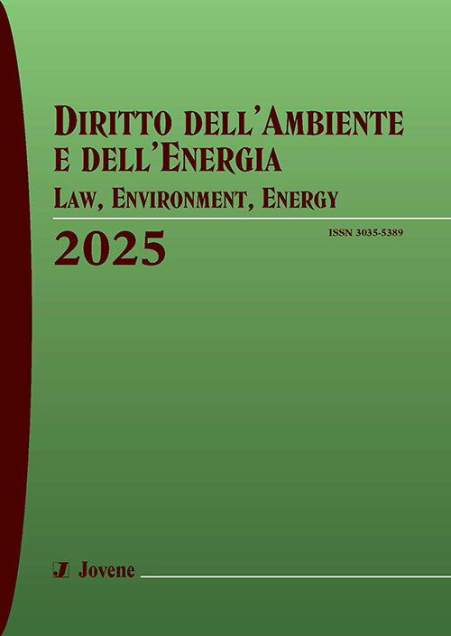 DIRITTO DELL’AMBIENTE E DELL’ENERGIA - LAW, ENVIRONMENT, ENERGY 2025