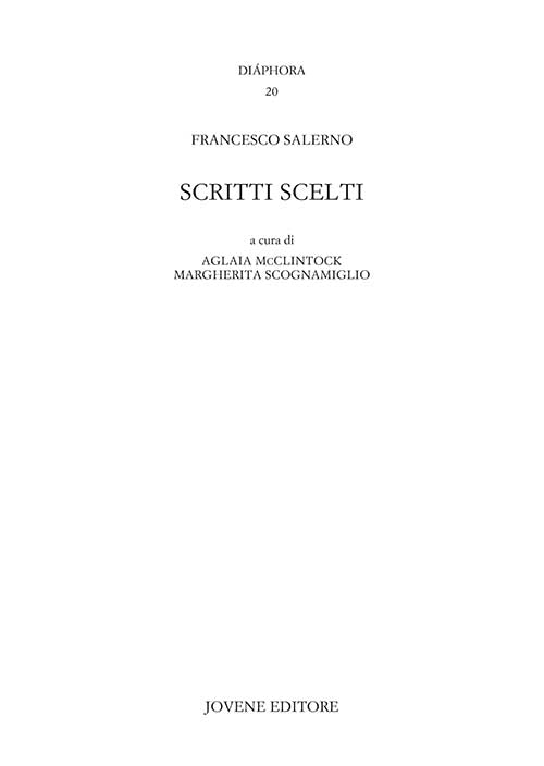 Scritti scelti.
