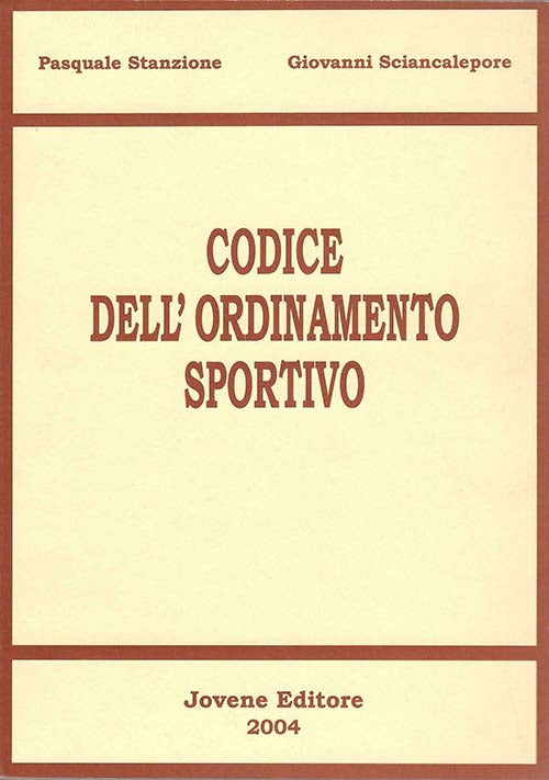 Codice dell'ordinamento sportivo.