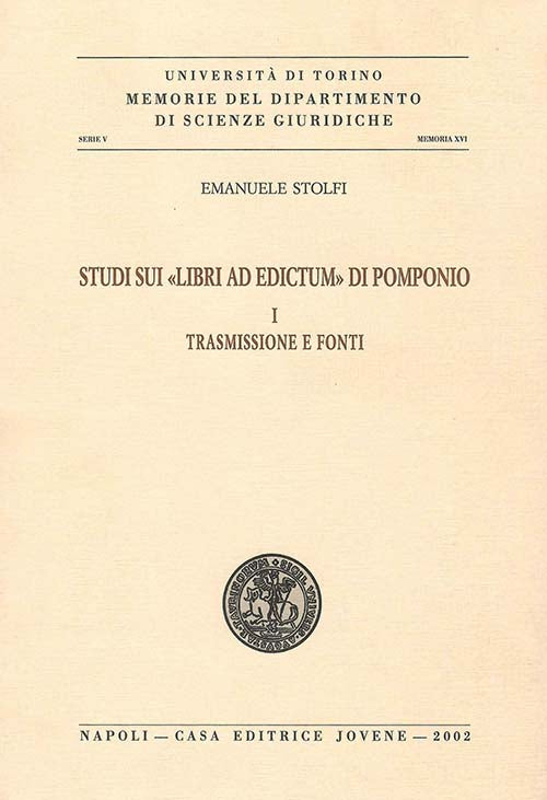 Studi sui «libri ad edictum» di Pomponio.