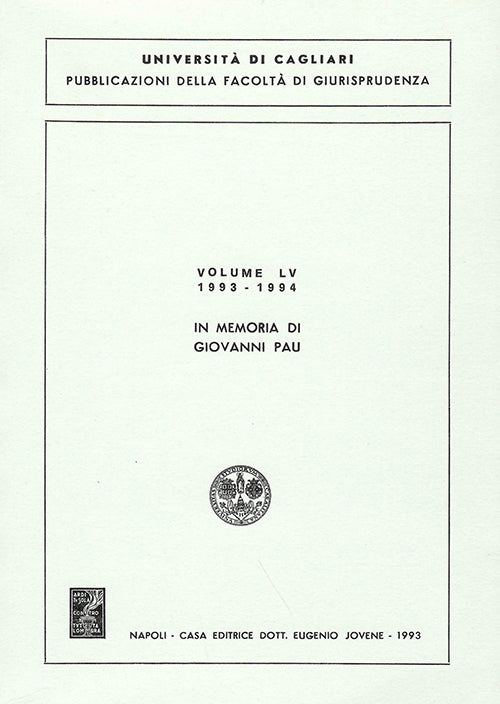 Studi in memoria di Giovanni Pau.