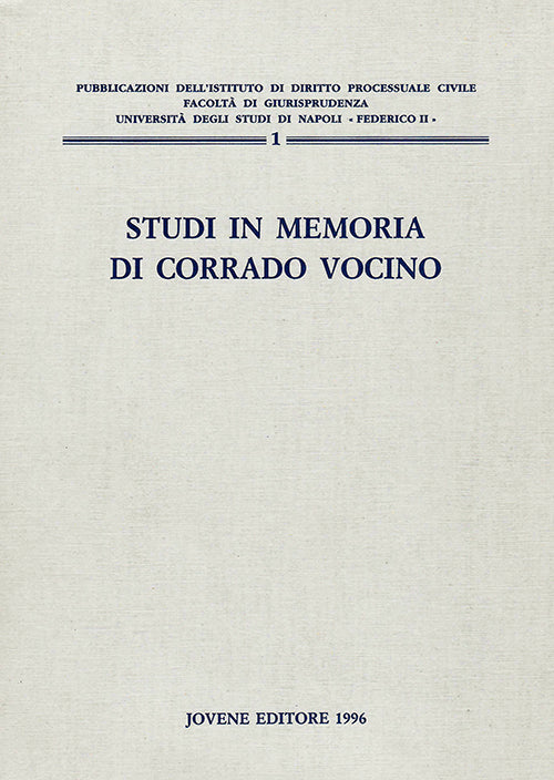 Studi in memoria di Corrado Vocino.
