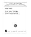 Studi sulle origini della 'cura furiosi'