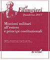 Quaderno 2017 - Missioni militari all'estero e principi costituzionali.