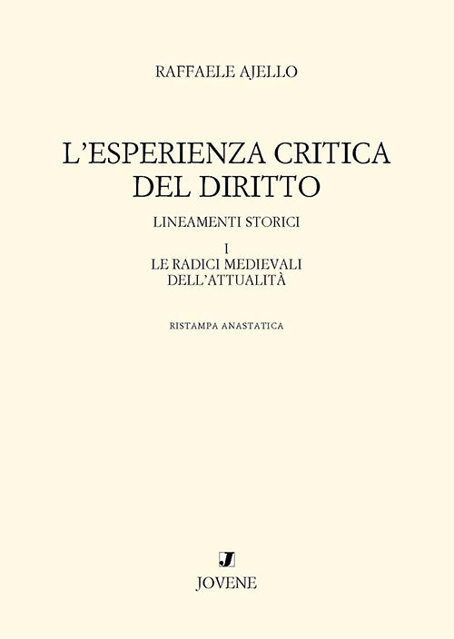 L'esperienza critica del diritto.