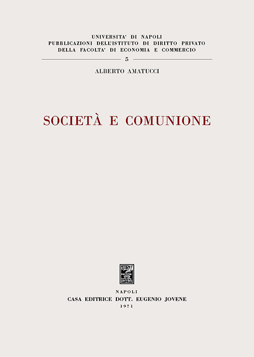 Società e comunione.