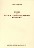 Studi di storia costituzionale romana.