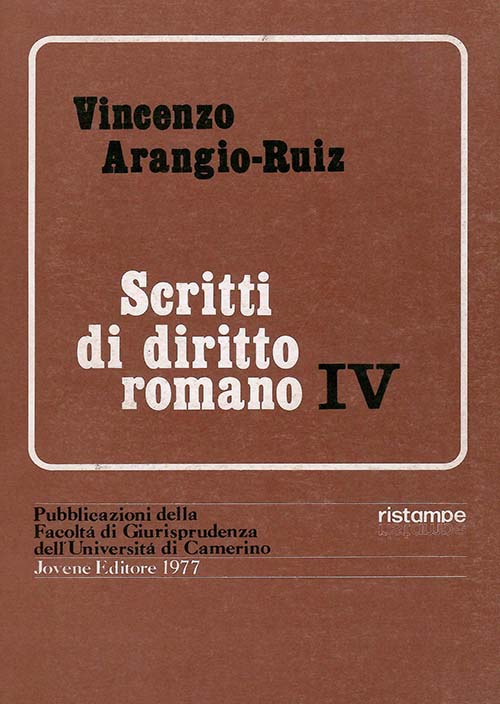 Scritti di diritto romano - IV.