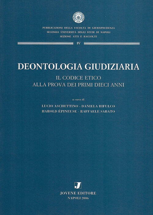 Deontologia giudiziaria.