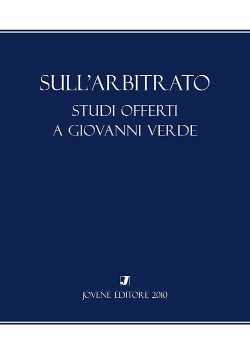 Sull'arbitrato.