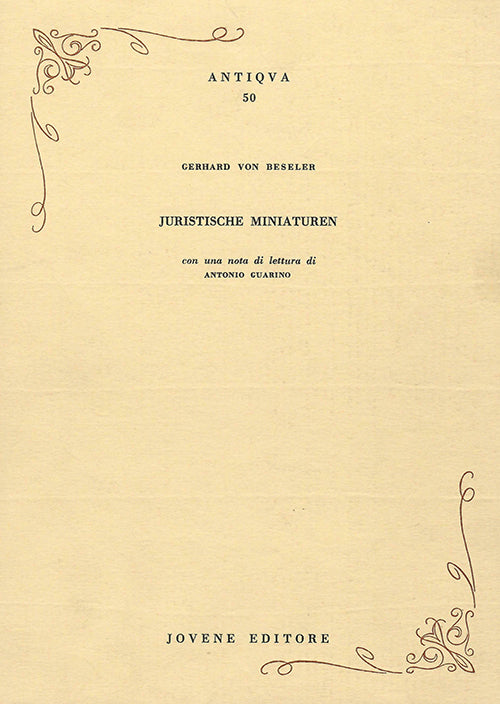 Juristische Miniaturen.