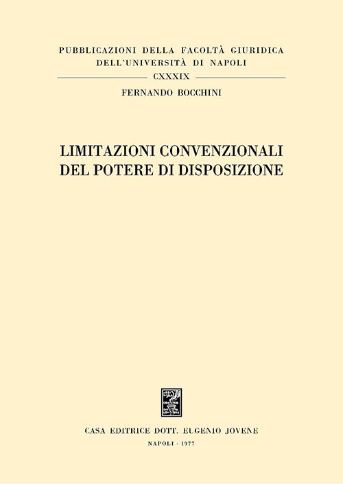 Limitazioni convenzionali del potere di disposizione.