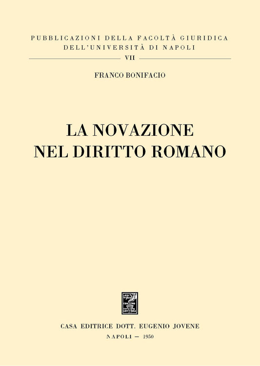 La novazione nel diritto romano.