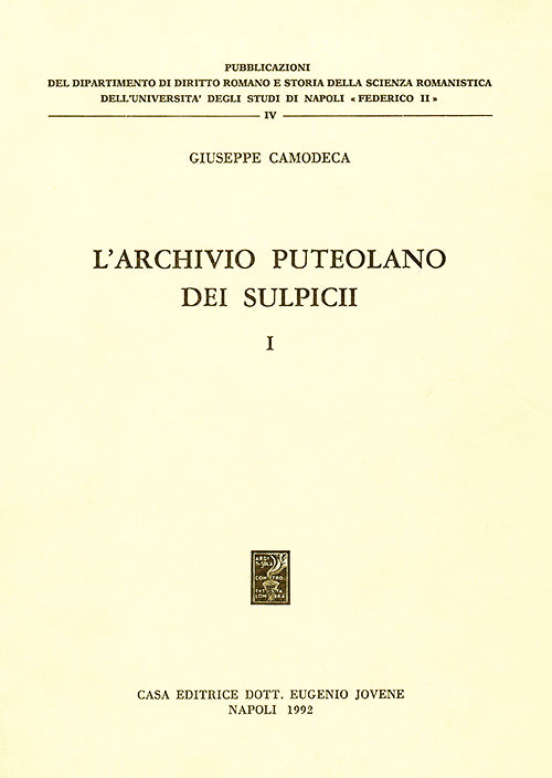 L'archivio puteolano dei Sulpicii. I.