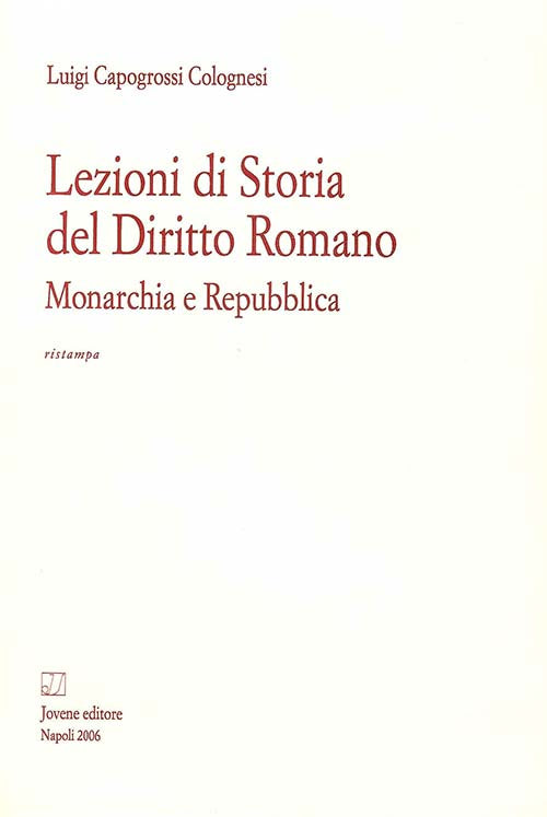 Lezioni di storia del diritto romano.