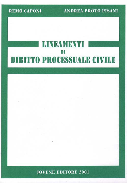 Lineamenti di diritto processuale civile.