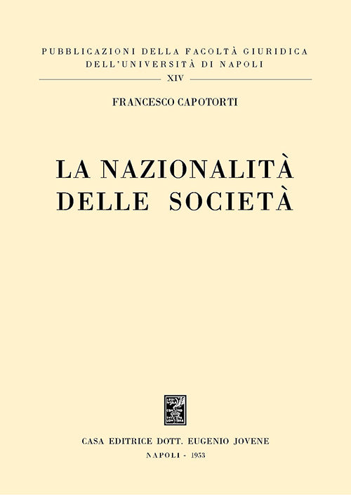 La nazionalità delle società.
