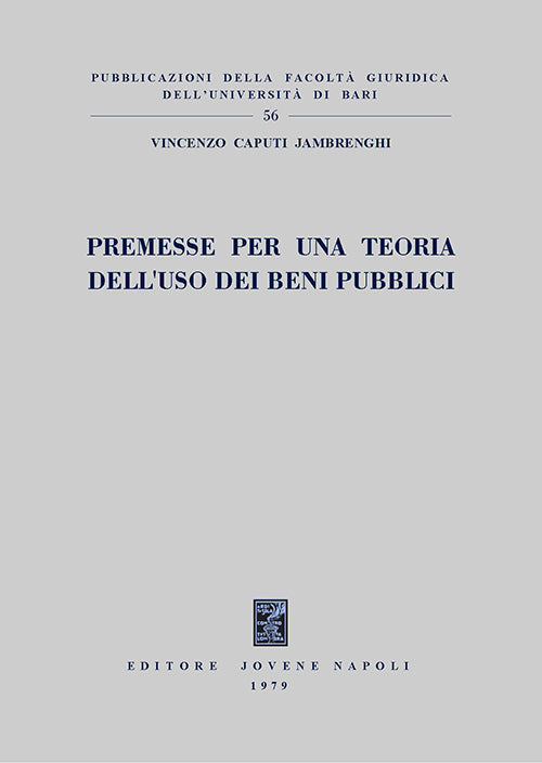 Premesse per una teoria dell'uso dei beni pubblici.
