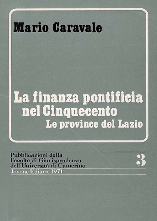 La finanza pontificia nel Cinquecento.