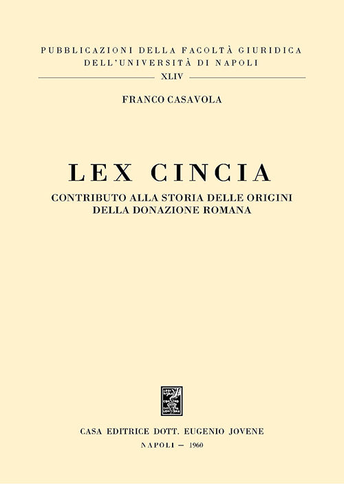 Lex Cincia.