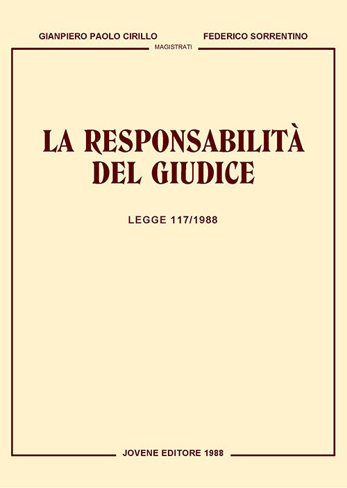 La responsabilità del giudice.