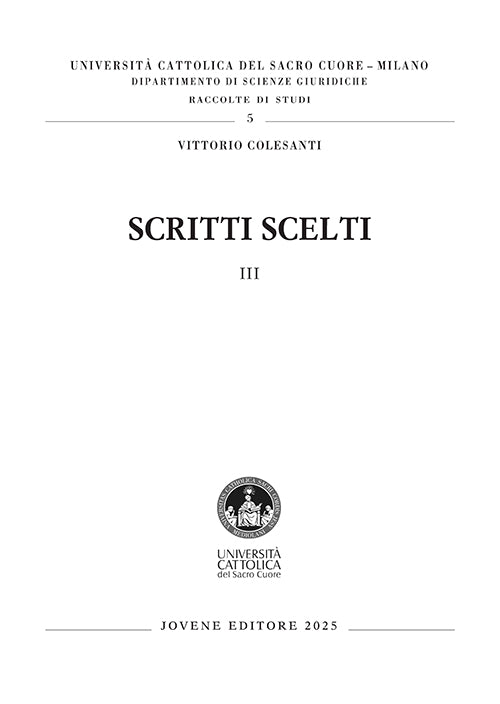 Scritti scelti III