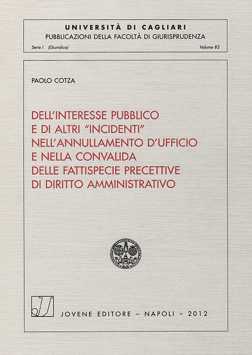 Dell'interesse pubblico e di altri "incidenti" nell'annullamento d'ufficio e nella convalida delle fattispecie precettive di diritto amministrativo.